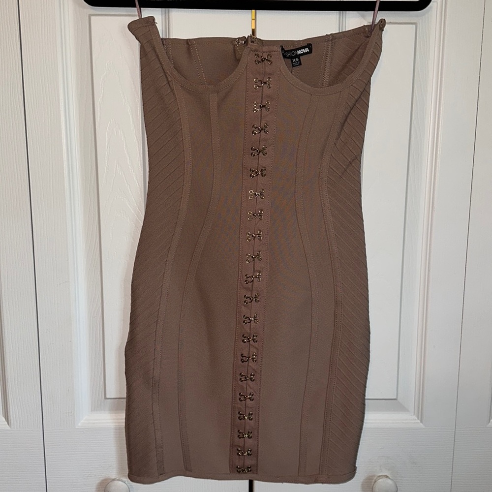 NWT FashionNova Mocha Dress/Skirt